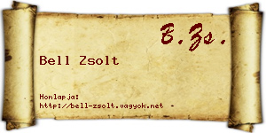 Bell Zsolt névjegykártya